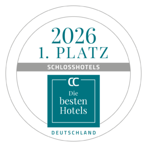 DIE_BESTEN__SIEGEL_DT_2026_1_Platz_schloss Auszeichnung 1. Platz Connoisseur Circle CC Die besten Hotels